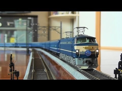 【HOゲージ】 カンタムEF66とTOMIXふじ・はやぶさ14系客車