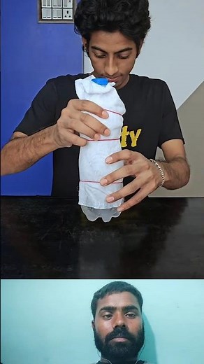 Instant Ice Hack ❄ Water Turns to Ice in Seconds! #Shorts