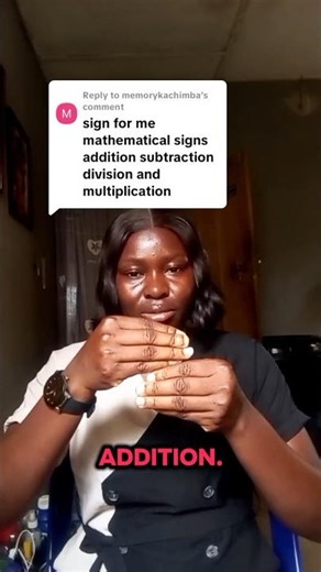 Mathematical sign. #asl #foryoupage #christyspecial #addition#subtraction #division #multiplication