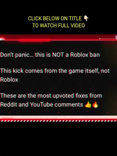 ROBLOX Disconnected You have been kicked by this experience or its moderators (Error Code 267) Fixed
