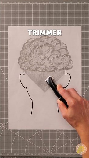 Atemberaubende Haar-Kunst Sehen Sie zu, wie die Bleistiftzeichnung zum Leben erwacht! ✏️💈