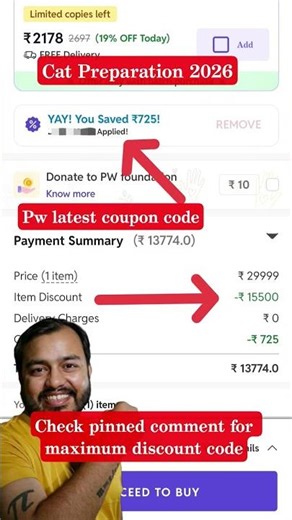 Latest Pw Coupon code 2026 | Pw coupon code 2027 | CAT MBA | #pw #couponcode #pw_motivation #pwians