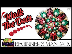 Let's Walk The Dots! Beginner Friendly Christmas Mandala