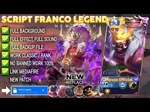 Script Skin Franco Legend - King of Hell No Password | Full Effect Voice | Patch Terbaru