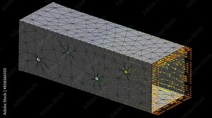Mechanic simulation engineering - Stress and breakpoint analysis of industrial box under force and moment conditions