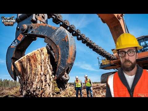 Extreme Dangerous Fastest Big Chainsaw Cutting Tree Machines Biggest Heavy Machinery Machines #12