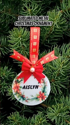 SUBLIMATING ON METAL CHRISTMAS ORNAMENTS
