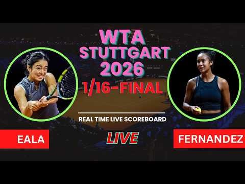 Alex Eala vs Leylah Fernandez Live Scores | WTA Stuttgart Open 2026 1/16-Finals
