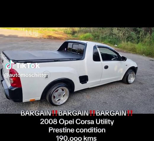 BARGAIN‼️BARGAIN‼️BARGAIN‼️ 2008 Opel Corsa Utility for sale - 1.4 bakkie All paperwork up to date 📅 Prestine condition 🧼 190,ooo kms R64,900 WhatsApp or call us 061-079-1809 ☎️ Roodepoort 📍 #opel #opelcorsa #utility #bakkie #forsale #usedbakkies #smallbakkie #cars #vehicles #tenders #construction #mining #farming #agriculture #smallbusiness #startups #southafrica #johannesburg #delivery #np200 #webuycars #dealership