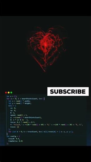 ❤️ Python Heart Animation Magic #Python #Shorts