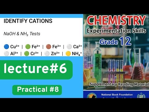 IDENTIFY CATIONS NaOH & NH₃ Tests🔵Cu²⁺|🟢Fe²⁺| 🟤 Fe³⁺|⚪ Ca²⁺⚪Al³⁺|🟢 Cr³⁺ |⚪ Zn²⁺ |🟡 NH₄⁺