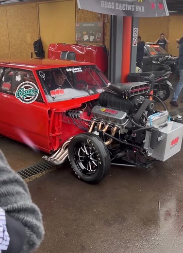 Dodge Charger with Blower Racing Action