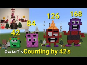 Counting by 42's Numberblocks Minecraft Counting | Owie tv Counting by 42 | Skip Counting by 42
