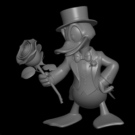Disney Donald Duck STL file for 3D Printing
