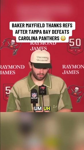 “Refs bailed me out” - Baker Mayfield Postgame Interview - Panthers vs Buccaneers