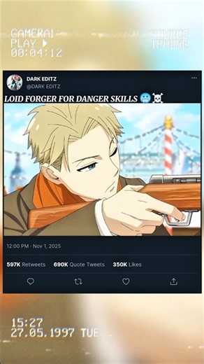 loid forger for danger skills 🥶☠️ || spy x family