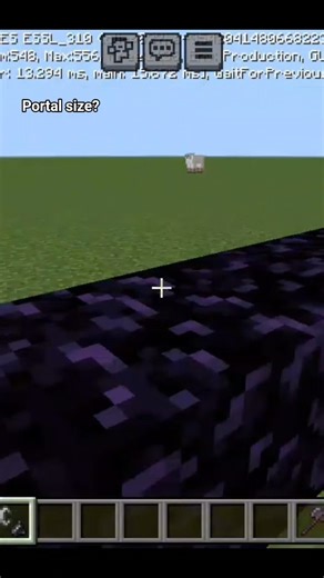 how do work in portals size #minecraft ,😄😄 #viral #trending