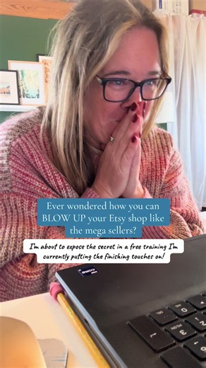 Legends are about to be made… 🤫👀 Want to be the first to watch my free training “How to Blow Up Your Etsy Shop” where I’m exposing the secret that the mega sellers use to grow massive businesses? I know it sounds crazy— but this is the strategy my students and I have been testing quietly this past year and getting insane results. And if you know me, when I find out what works, I don’t gatekeep. 😉 So let’s go babe!!! *I’m putting the finishing touches on the training now and I’ll send it out i