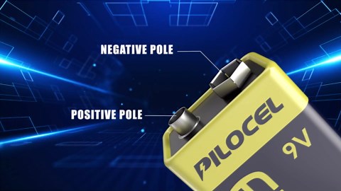 PILOCEL 9V Batteries 8 Pack on Clearance, Alkaline 9 Volt Battery, Long-Lasting Square 9V Batteries, 10-Year Shelf Life 6LR61 for Smoke Detector, Electric Guitar, Monitor, Radio