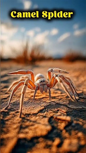 The camel spider can run at a speed of 16 km/h #camelspider