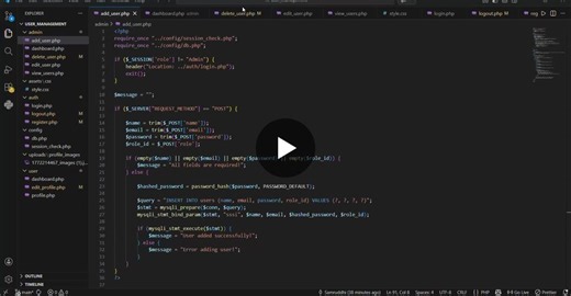 #internship #backenddevelopment #php #mysql #webdevelopment #apexplanet | Samruddhi Hundekar
