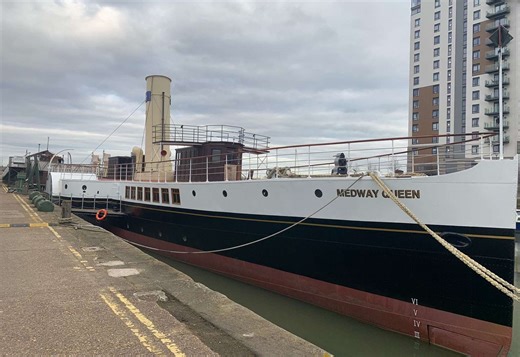 Sneak peek of Medway Queen after revamp