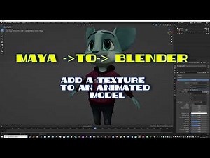 Tutorial - Maya to Blender - Add texture to Animation