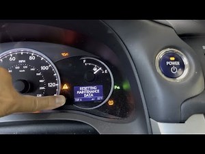 How to reset the service in the Lexus CT 200h?
