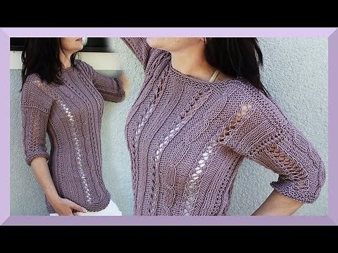 PULLOVER STRICKEN EINFACH FÜR ANFÄNGER ✏ SOMMERPULLOVER ANLEITUNG ▶ WE ARE KNITTERS GEWINNSPIEL