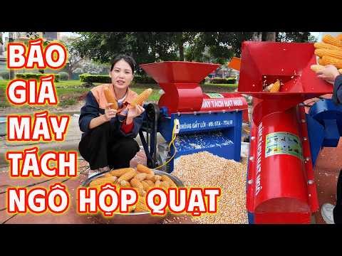 BÁO GIÁ Máy Tách Hạt Ngô Hộp Quạt Bình Quân Khả Năng Tách Sạch 98%