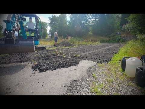 2nd attempt at laying milled asphalt