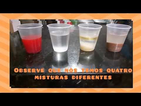 Experimento: Misturas Homogêneas e Heterogêneas.