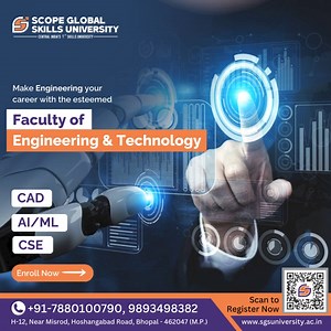 Make Your Engineering Potential with Us: CAD, AI/ML, and Computer Science at the Forefront! Register Now: https://forms.gle/rmApkLKpWYP2DuGC6 #EngineeringExcellence #CADInnovation #AIandMLAdvancements #ComputerScienceFrontiers #SGSU #ScopeGlobalSKillsUniversity #SkillsUniversity | Scope Global Skills University-SGSU