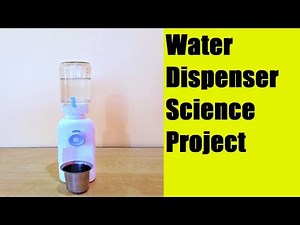 water dispenser science project working model | DIY | best out of waste | howtofunda