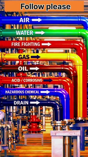 Fire fighter colour code of pipes #viralvideo #buildingservicesengineering #plumbingfitting #youtube