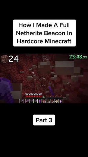 Achieving a Netherite Beacon: Mining Ancient Debris Journey