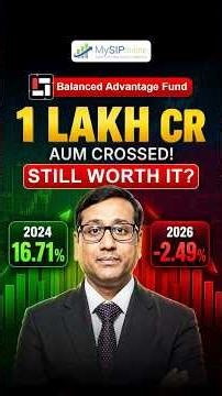 Why HDFC Balanced Advantage Fund Is Underperforming Right Now? #mutualfunds