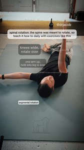 Favorite spinal rotation exercise. Give it a shot. | Dr. Jacob