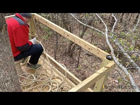 Rope Railing For A Treehouse