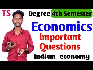 Degree 4th Semester Economics Important Questions and Model Paper's #Indian_Economy #Model_Paper's