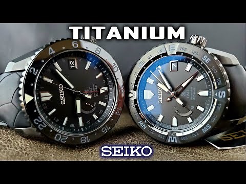 Seiko Prospex LX TITANIUM Spring Drive! SNR027 and SNR035 Full Review and Comparison