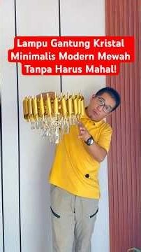 Lampu Gantung Kristal Minimalis Modern Mewah Tanpa Harus Mahal! #lampugantungminimalis #lampugantung