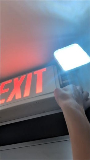 Testing a Global Interact generic SMD optics exit sign combo and an All Pro APEL emergency light