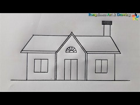 How to draw a House 🏠🏠 Ghar Drawing ❤❤ Pencil Drawing