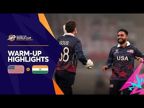 USA v IND A | T20 World Cup 2026 Warm-Up Highlights