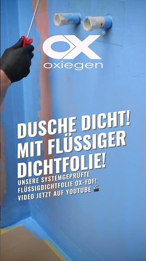Dusche abdichten mit Flüssigfolie #Dichtfolie #abdichtung #diy