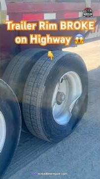 Trailer Rim BROKE on Highway 😱 | Emergency Tire Blowout Fixed at Warehouse | Roadline Truck Repair