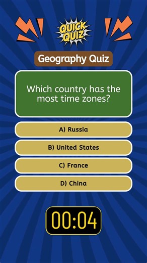 Country With the Most Time Zones! Do you know?