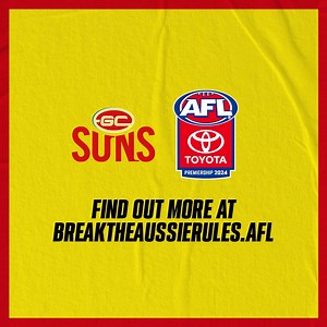 Break the Aussie Rules and enjoy the game your way! It's time to make new traditions with the @gcsuns. Learn more now. | AFL | Facebook
