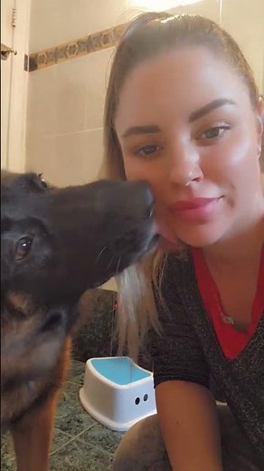 Kiss a dog #kiss #kissing #doglove #french #russian #singlemom #blonde #nyc